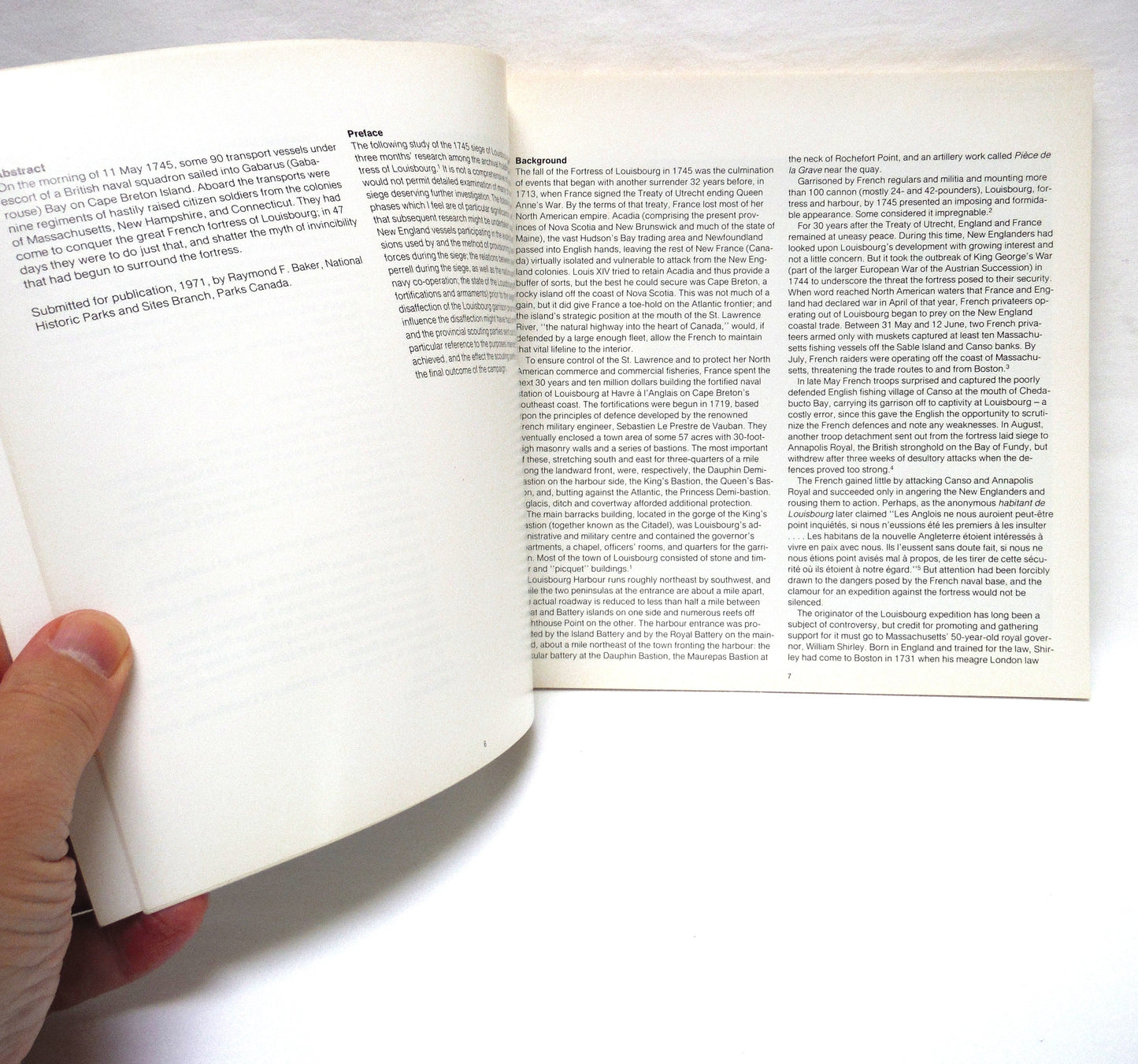 CANADIAN HISTORIC SITES: Contributions from the Fortress of Louisbourg No. 3, by Indian and Northern Affairs (1978 1st Ed.)