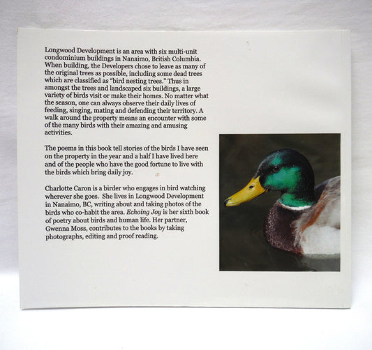 ECHOING JOY, Birds of Longwood Development by Charlotte Caron (2017 1st Ed.)