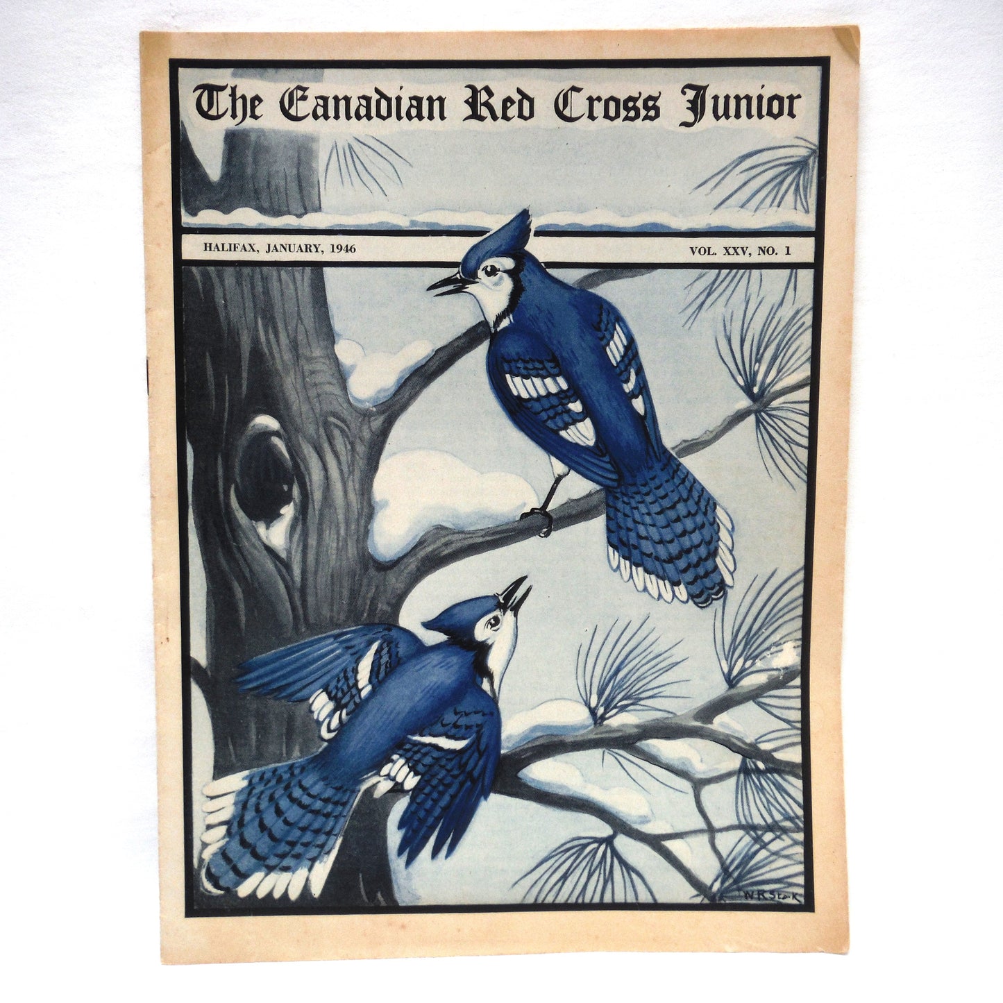 THE CANADIAN RED CROSS JUNIOR MAGAZINE, A Paul's 3-Pack of Antique 1943, 1944, 1946 Canadianna Magazines!