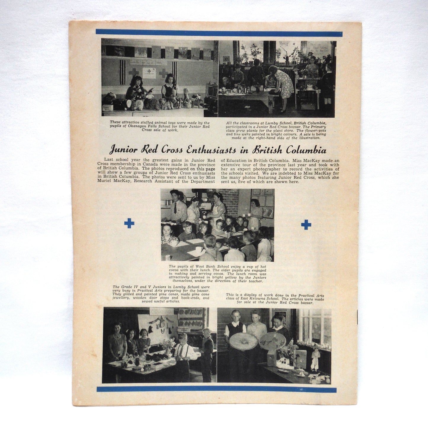 THE CANADIAN RED CROSS JUNIOR MAGAZINE, A Paul's 3-Pack of Antique 1943, 1944, 1946 Canadianna Magazines!