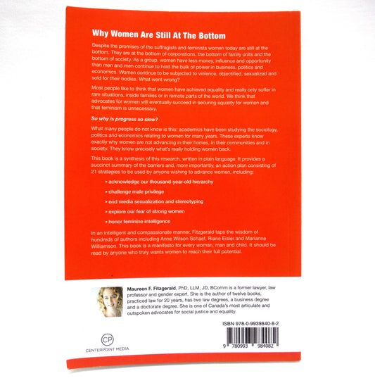 OCCUPY WOMEN, A Manifesto for Positive Change in a World Run by Men, by Maureen F. Fitzgerald, PhD. (1st Ed. SIGNED)