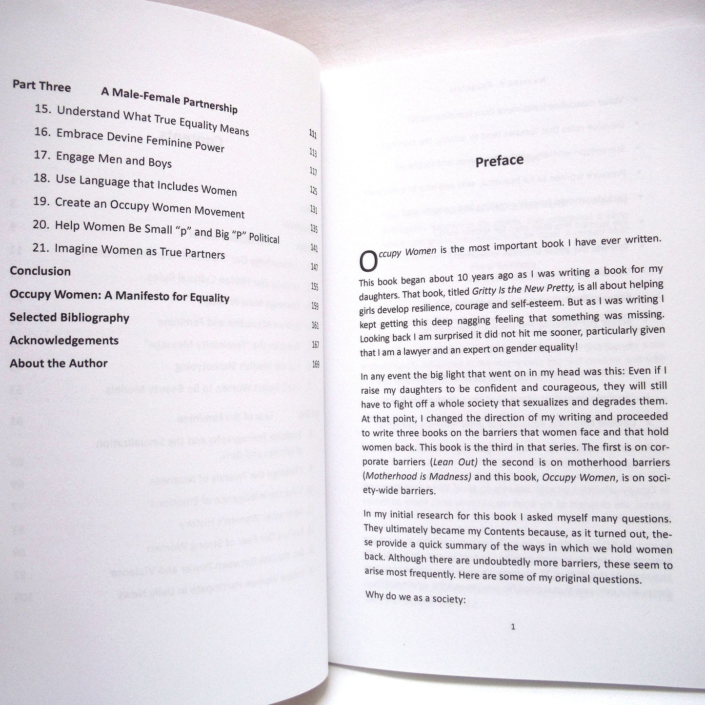 OCCUPY WOMEN, A Manifesto for Positive Change in a World Run by Men, by Maureen F. Fitzgerald, PhD. (1st Ed. SIGNED)