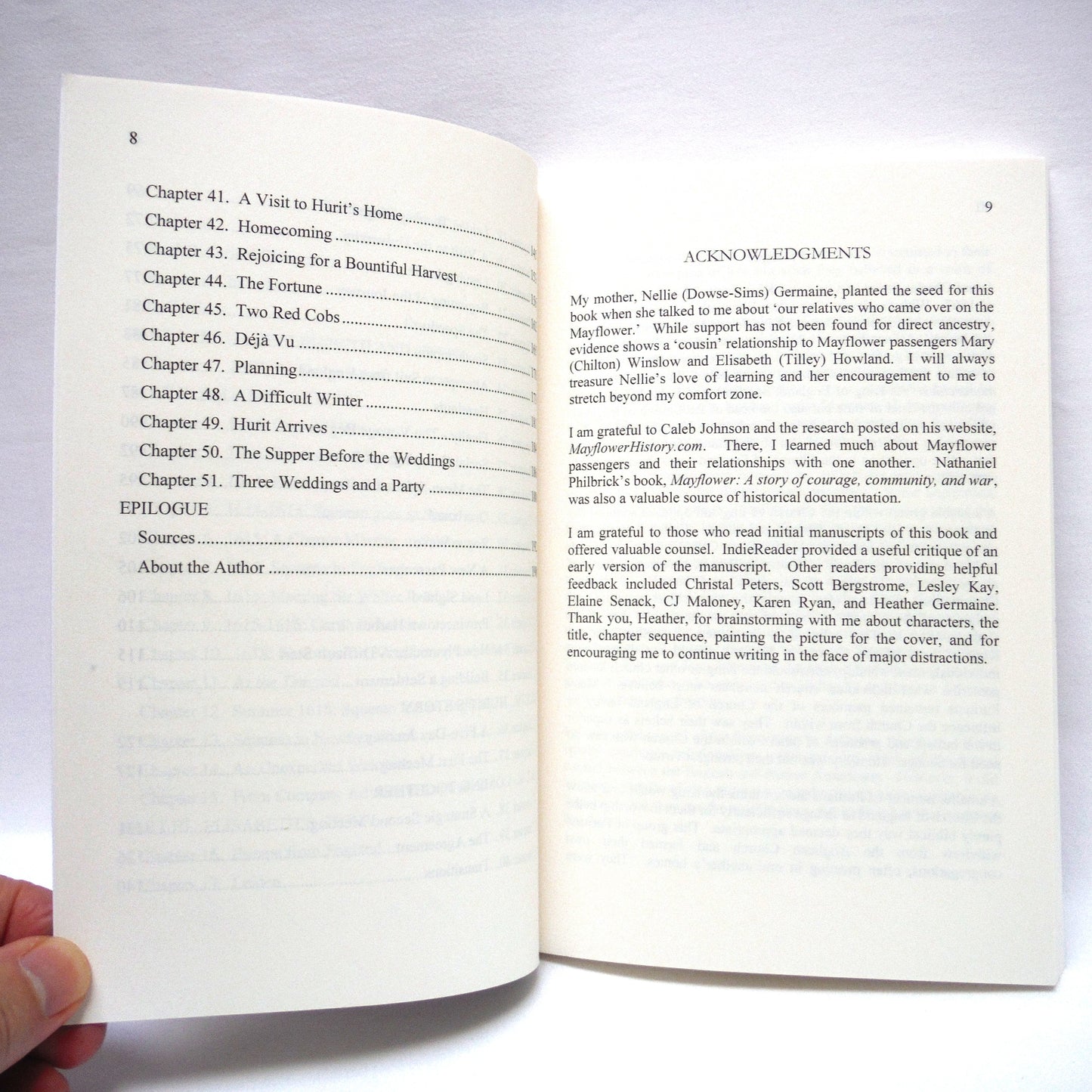 IMPROBABLY CONNECTIONS: A Mayflower Story by Ron W. Germaine (1st Ed. SIGNED)