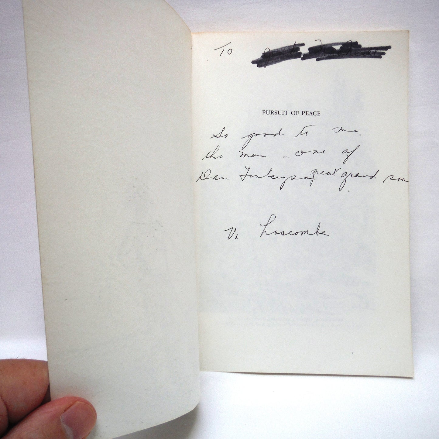 PURSUIT OF PEACE, Historic Tales of Battleford, by Violet Loscombe (1st Ed. SIGNED)