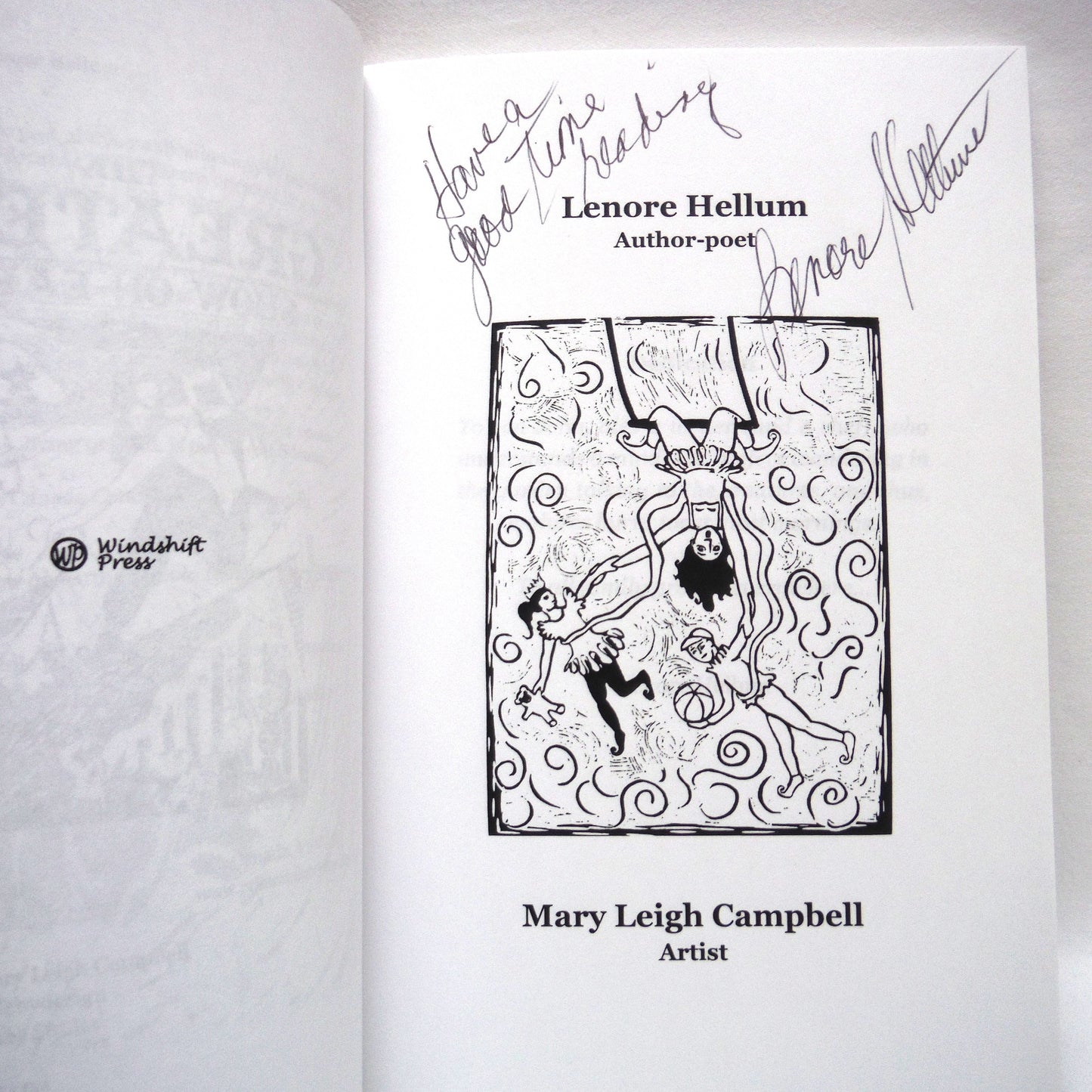 THE GREATEST SHOW ON EARTH, Poetry by Lenore Hellum, and Artwork by Mary Leigh Campbell (1st Ed. SIGNED)
