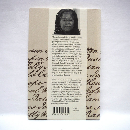AND I ALONE ESCAPED TO TELL YOU, Poetry by Sylvia D. Hamilton (1st Ed. SIGNED)