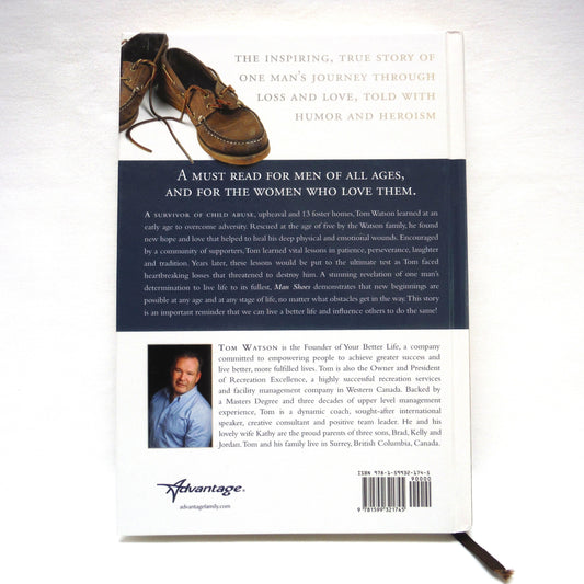 MAN SHOES: The Journey to Becoming A Better Man, Husband & Father, by Tom Watson (1st Ed. SIGNED)