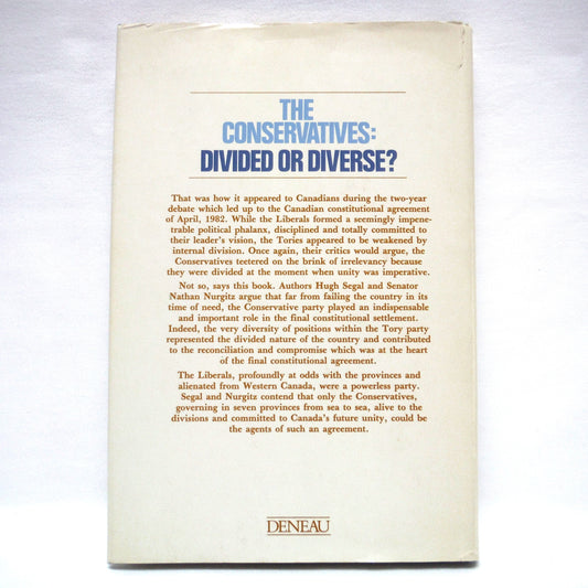 NO SMALL MEASURE, The Progressive Conservatives and the Constitution, by Nathan Nurgitz and Hugh Segal (1st Ed. SIGNED)