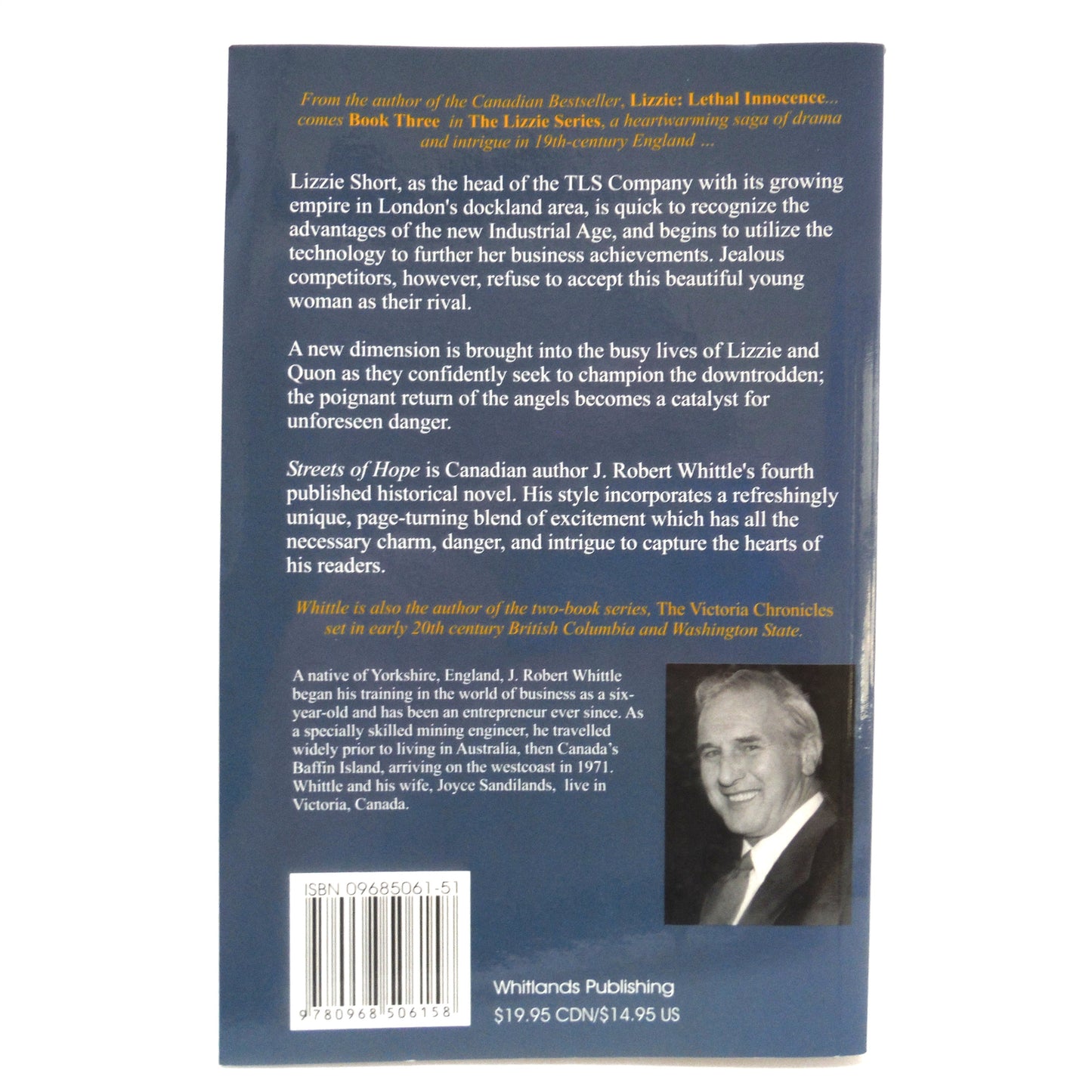 The Lizzie Series by Canadian Author J. Robert Whittle: A Paul's 3-Pack of BOOKS ONE, TWO & THREE (1st Ed. SIGNED)