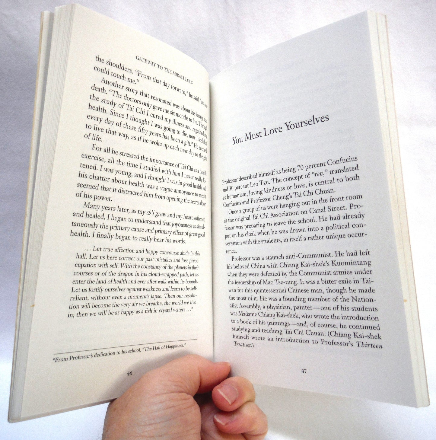 WOLFE LOWENTHAL, 2-Pack of Books by Professor Cheng Man-ch'ing and his Tai Chi Chuam: THERE ARE NO SECRETS, and GATEWAY TO THE MIRACULOUS (1991/1994 1st Ed.)