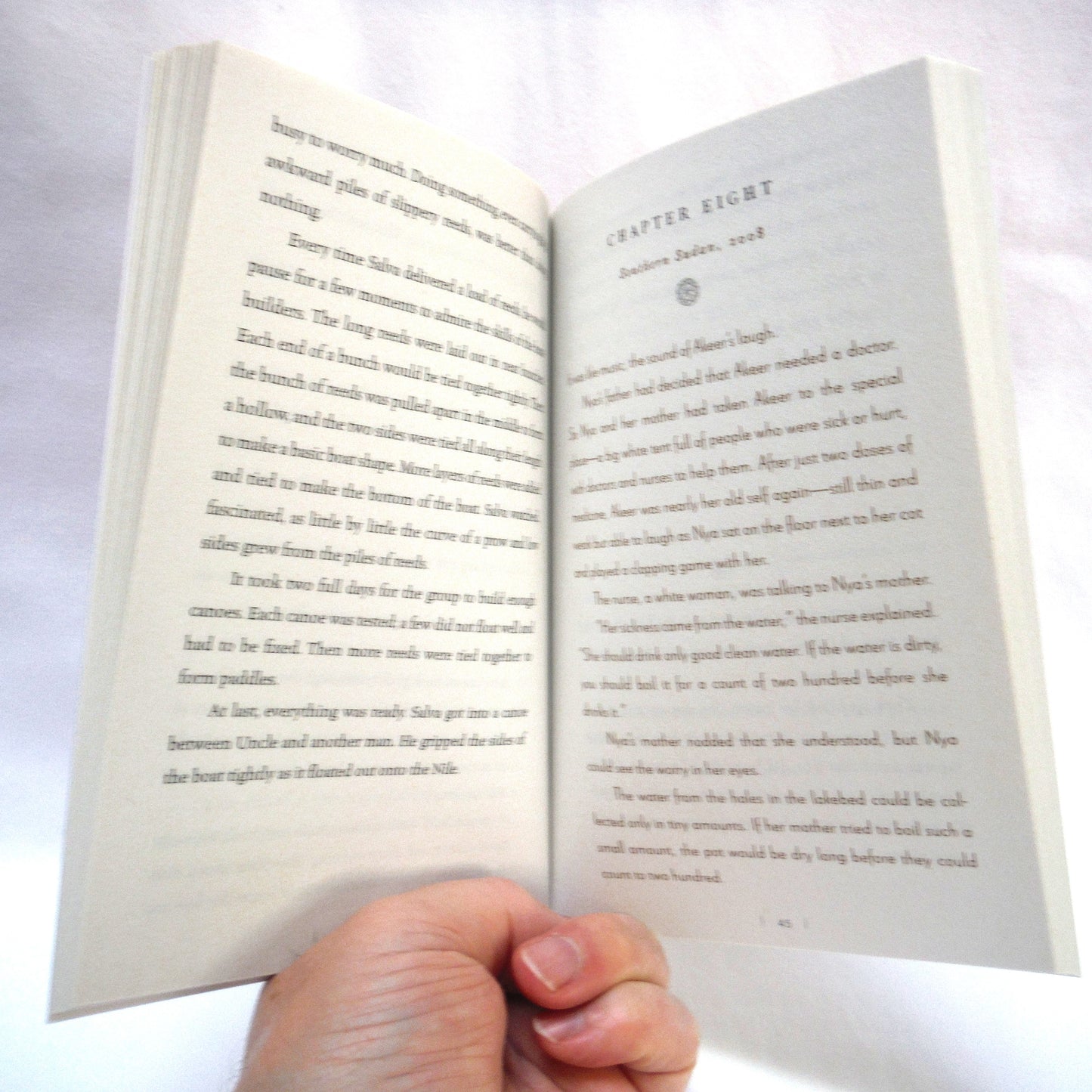 A LONG WALK TO WATER, A Novel Based on a True Story, by Linda Sue Park (2010 1st Ed.)