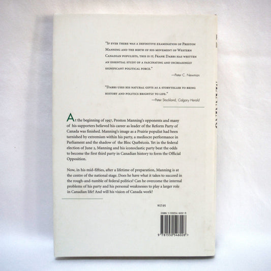 PRESTON MANNING, The Roots of Reform, by Frank Dabbs (1997 1st Ed.)