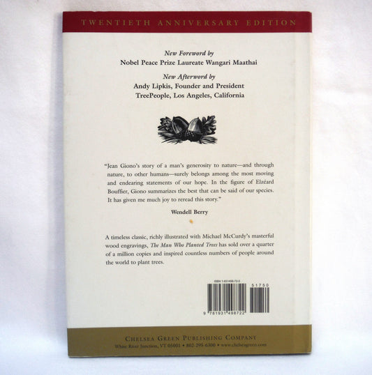 THE MAN WHO PLANTED TREES, A Story by Jean Giono, Twentieth Anniversary Hardcover Edition (2005 1st Ed.)