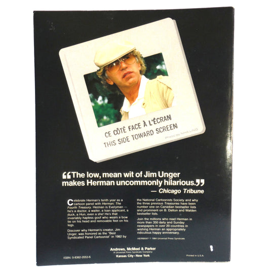 HERMAN THE FOURTH TREASURY, Cartoons by Jim Unger (1984 1st Ed.)