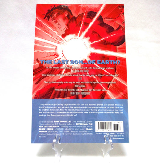 SUPERMAN, THE MEN OF TOMORROW, by D.C. Comics Legends Geoff Johns, John Romita Jr., Klaus Janson, and Laura Martin (2015 1st Ed.)
