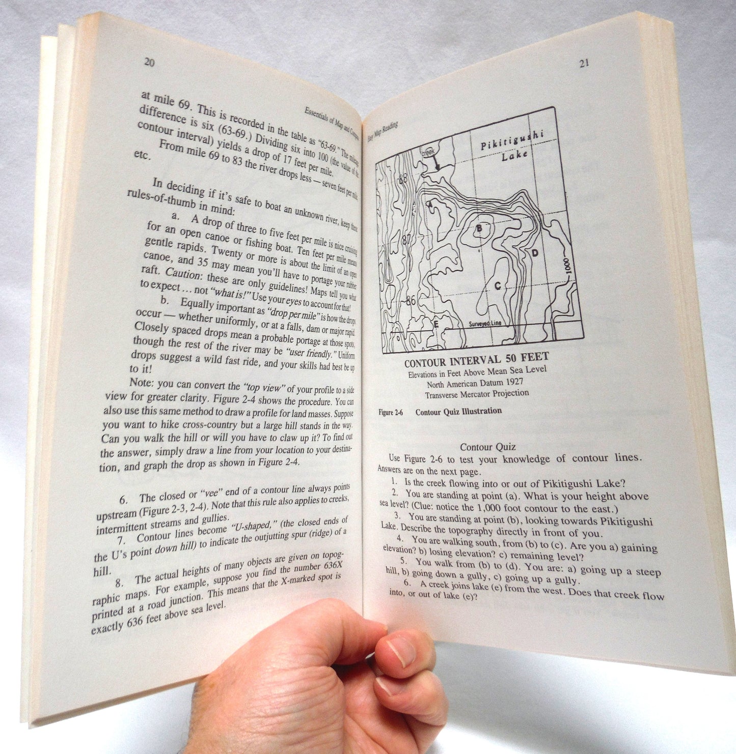 THE BASIC ESSENTIALS OF MAP & COMPASS, in The Basic Essentials Series by Cliff Jacobson (1988 1st Ed.)