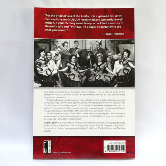DON MESSER, THE MAN BEHIND THE MUSIC, A Biography by Johanna Bertin (1st Ed. SIGNED)