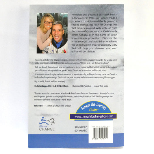 THE PUSH FOR CHANGE, Stepping Into Possibility by Joe Roberts, with Marie Marcoux-Roberts (1st Ed. SIGNED)