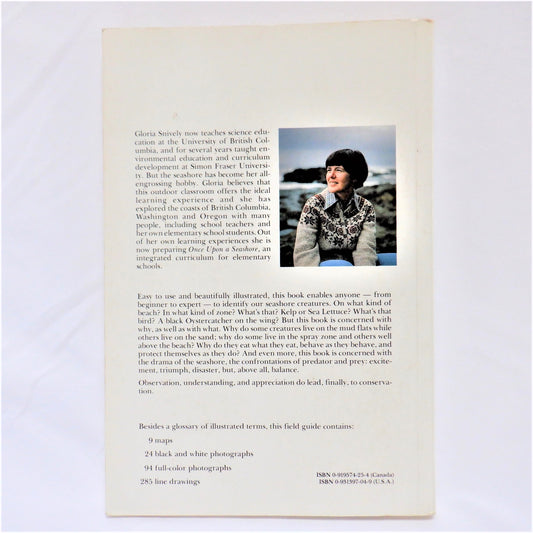 EXPLORING THE SEASHORE in British Columbia, Washington, and Oregon, by Gloria Snively (1985-SIGNED)