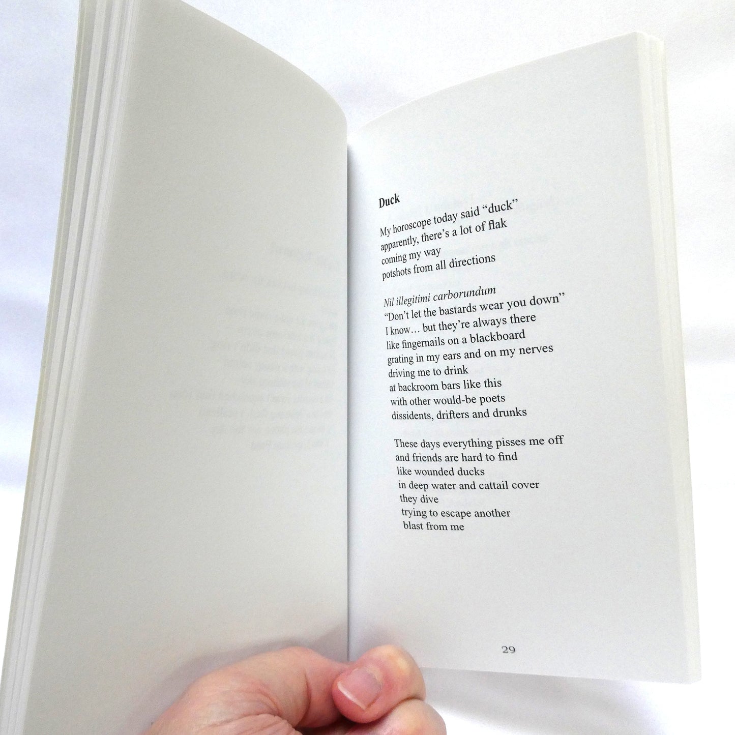 WHITE FLASHES ON CHARCOAL, Poems by Fred D. Anderson (1st Ed. SIGNED)