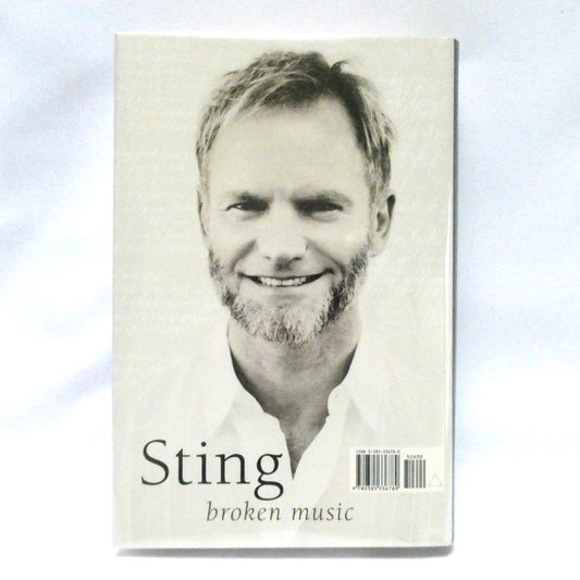 STING, broken music, a memoir by Sting (1st Ed. SIGNED)