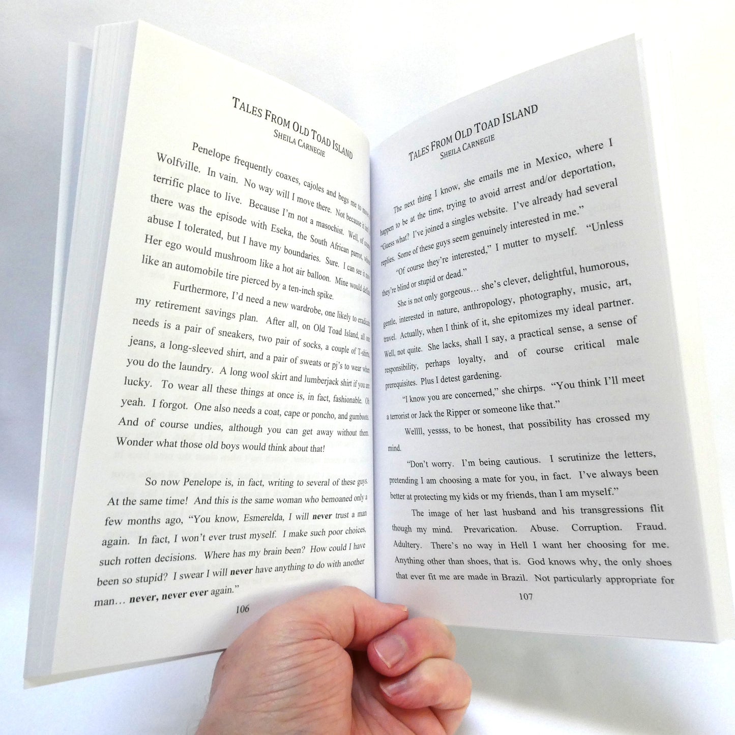 TALES FROM OLD TOAD ISLAND, Humourous Adventures of Esmerelda Perkins, Book Two by Sheila Carnegie (2015 1st Ed.)