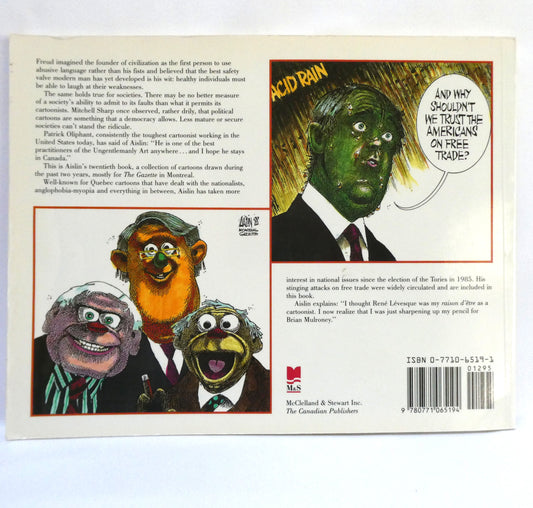 THE LAWN JOCKEY, And Other AISLIN Cartoons by Terry Mosher (1989 1st Ed.)