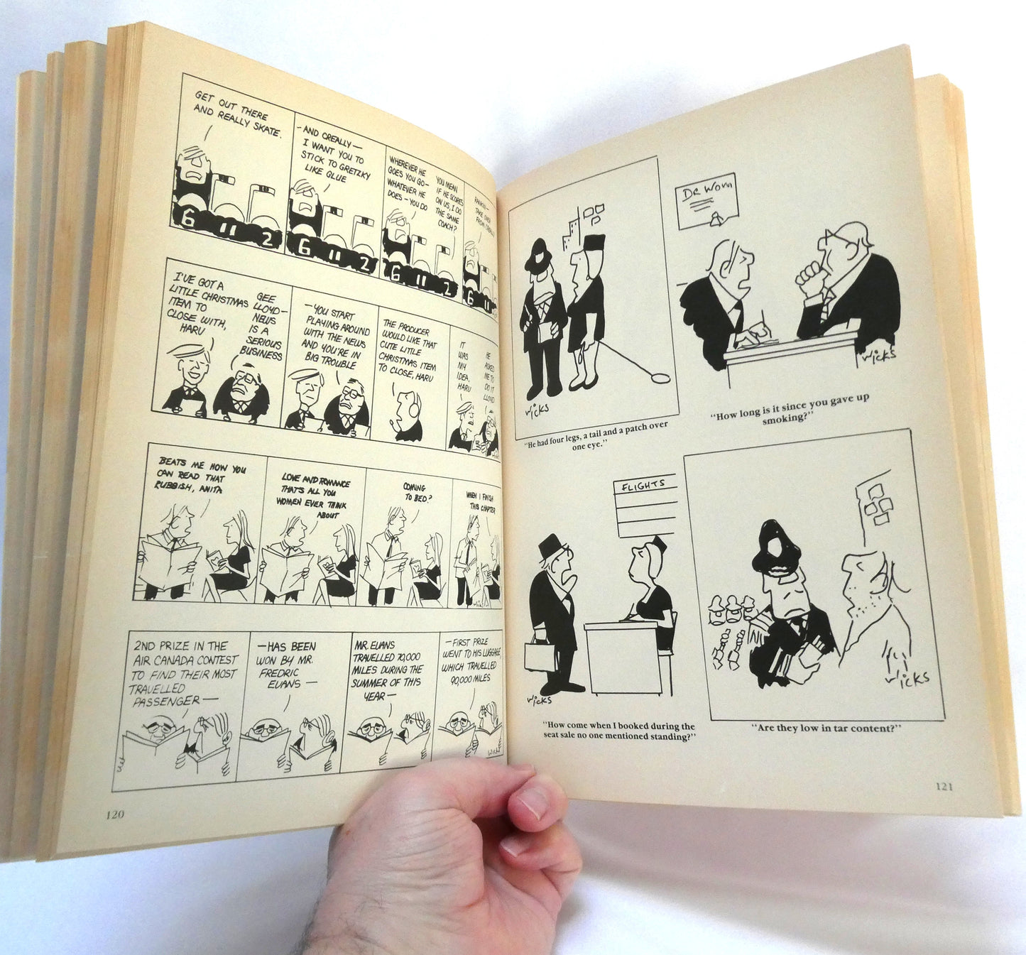 THE FIRST BEN WICKS TREASURY, Cartoons by Ben Wicks (1985 1st Ed.)