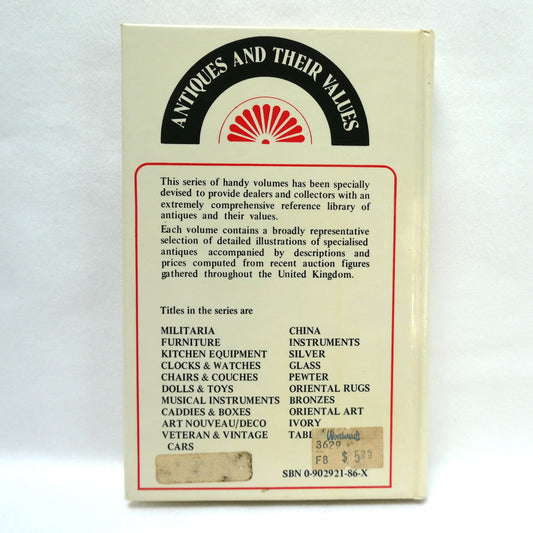 TABLES, ANTIQUES AND THEIR VALUES, Collectors Pocket Guide by Tony Curtis (1979 1st Ed.)