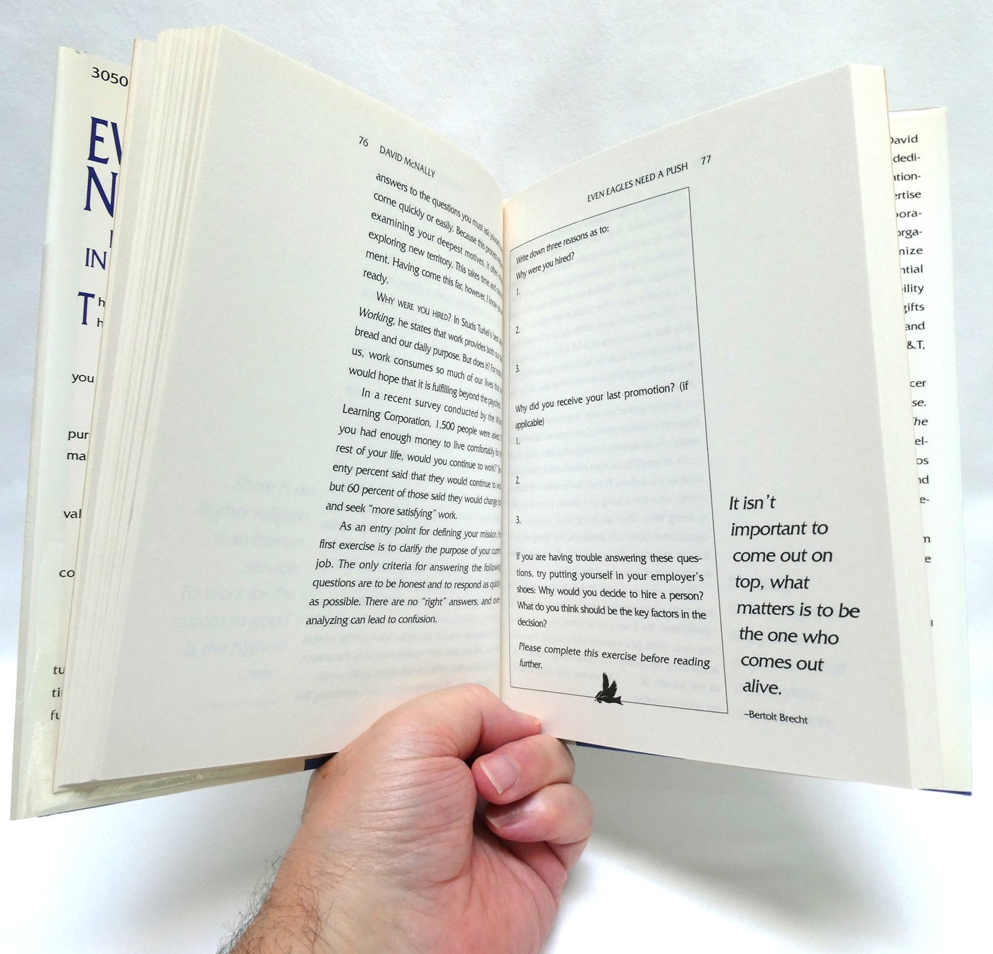 EVEN EAGLES NEED A PUSH, Learning to Soar in a Changing World, by David McNally (1st Ed. SIGNED)