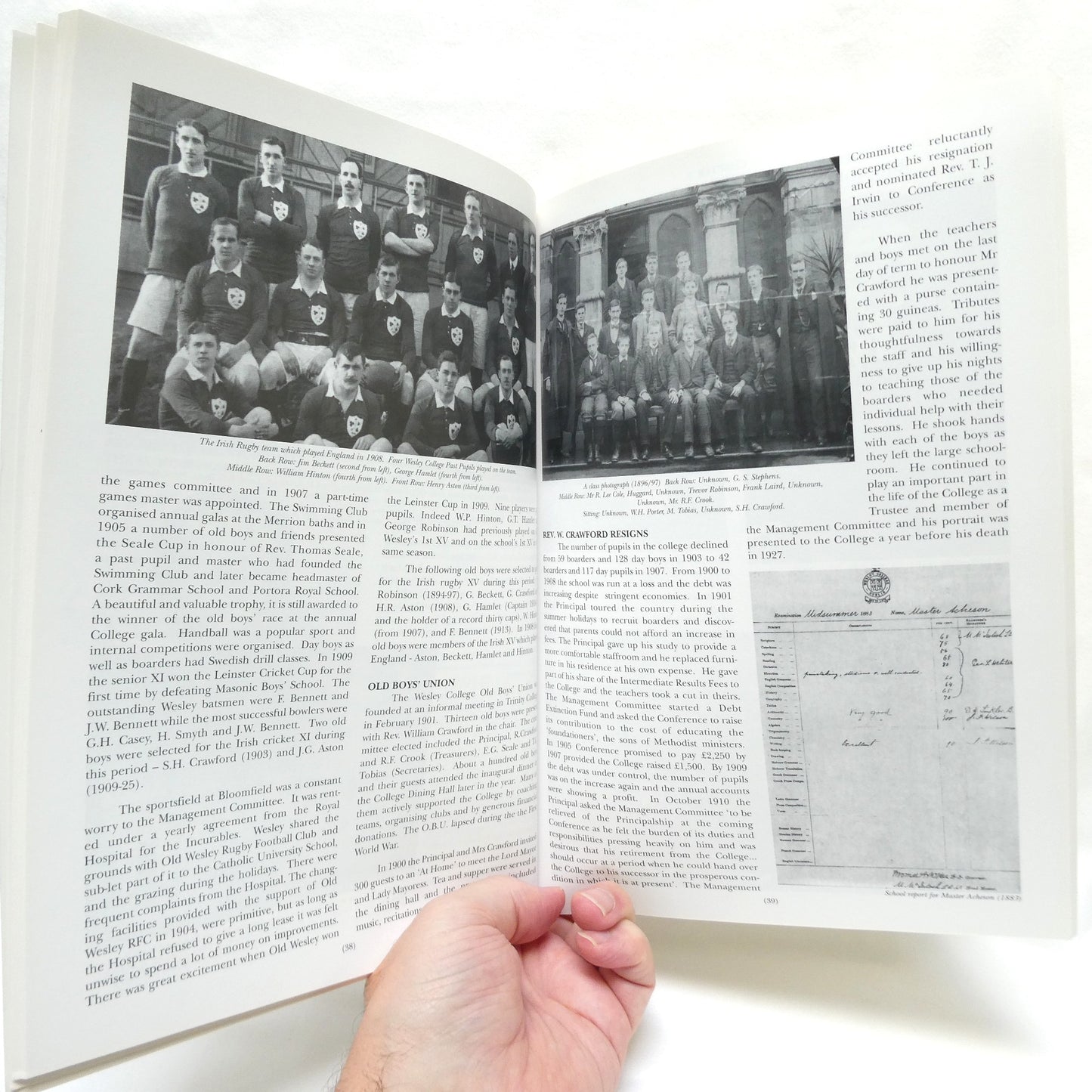 WESLEY COLLEGE DUBLIN 1845-1995, An Illustrated History, by Ernest Armitage (1st Ed. SIGNED)