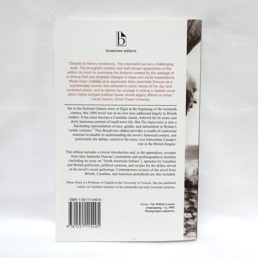 THE IMPERIALIST, A Novel by Sara Jeannette Duncan, Edited by Misao Dean (2005 1st Ed.)