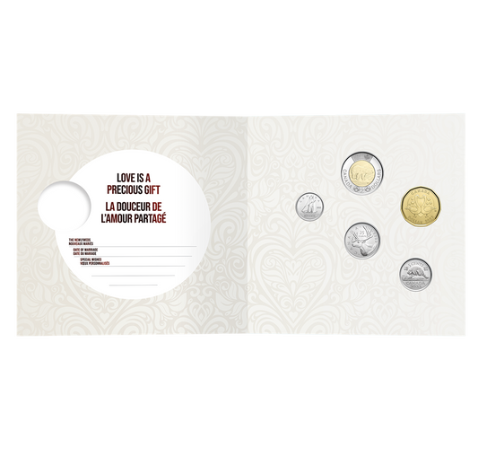 MARRIED IN 2022! Royal Canadian Mint Greeting Card & 5-Coin Gift Set