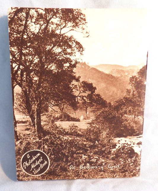 A Vintage Photochrom Midget View Photo Book from The United Kingdom: 'NORTH WALES BEAUTY SPOTS', 1950's