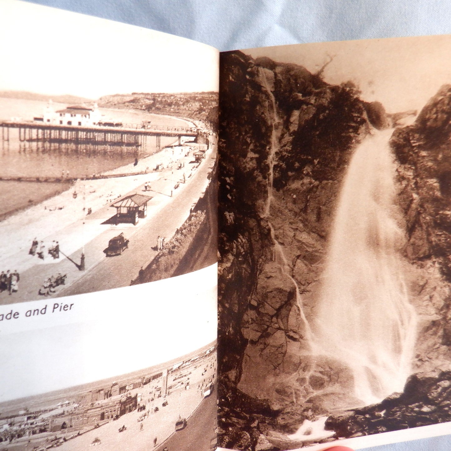 A Vintage Photochrom Midget View Photo Book from The United Kingdom: 'NORTH WALES BEAUTY SPOTS', 1950's