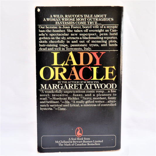 LADY ORACLE, A Novel by Margaret Atwood, 1977