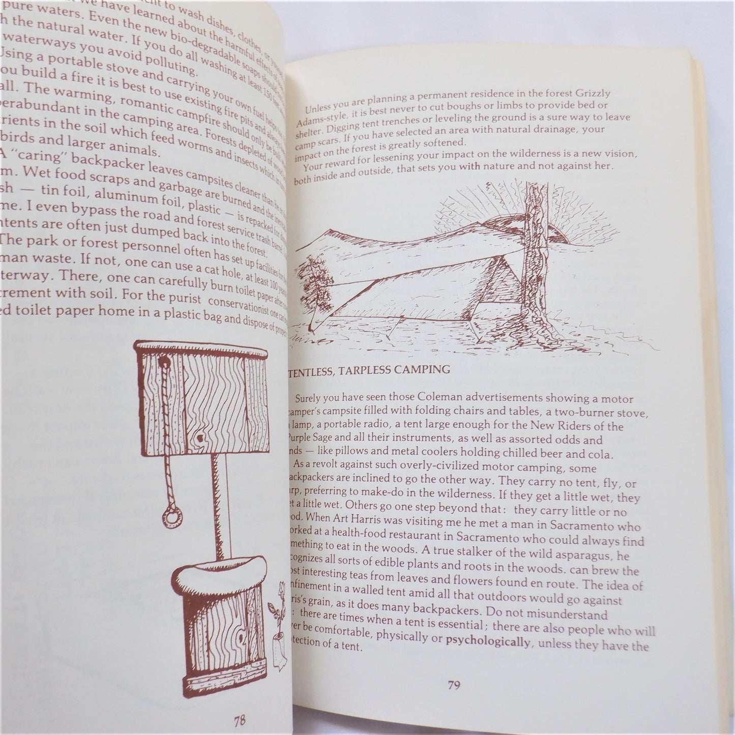 JOY OF BACKPACKING, People's Guide to the Wilderness by Dennis Look (RARE 1976 1st Ed.)