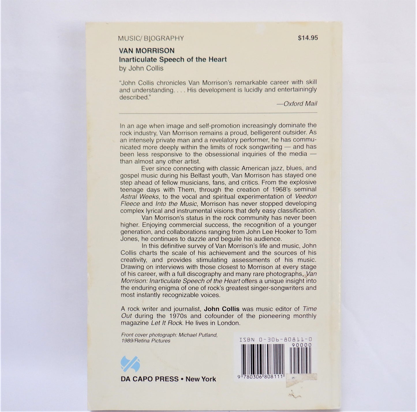 VAN MORRISON, INARTICULATE SPEECH OF THE HEART, Biography by John Collis (1997 1st Ed.)