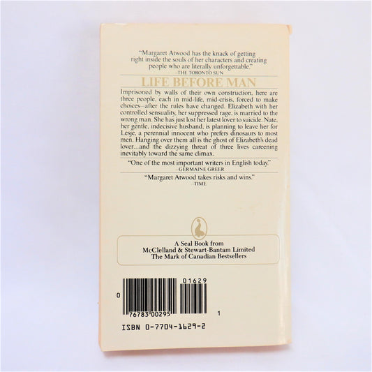 LIFE BEFORE MAN, A Novel by Margaret Atwood, 1980
