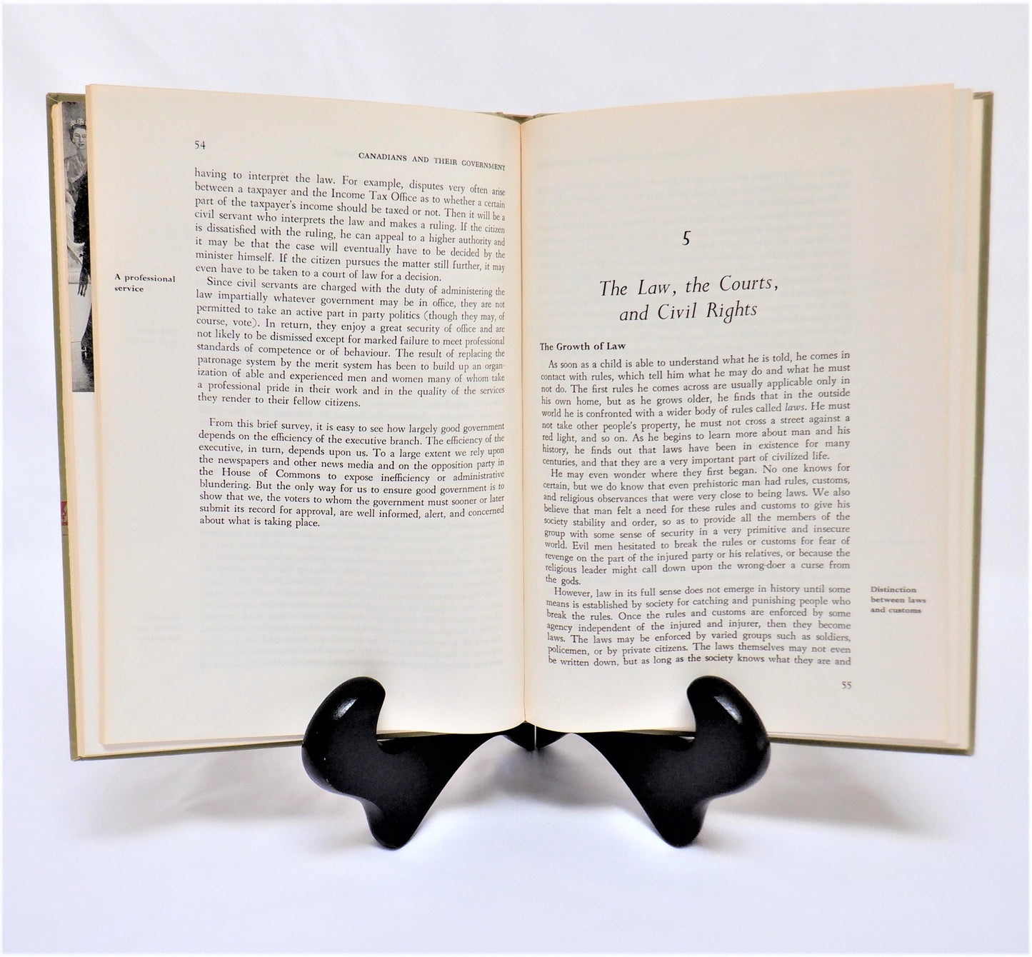 CANADIANS AND THEIR GOVERNMENT, by George W. Brown & Allen S. Merritt (1962 1st Ed.)