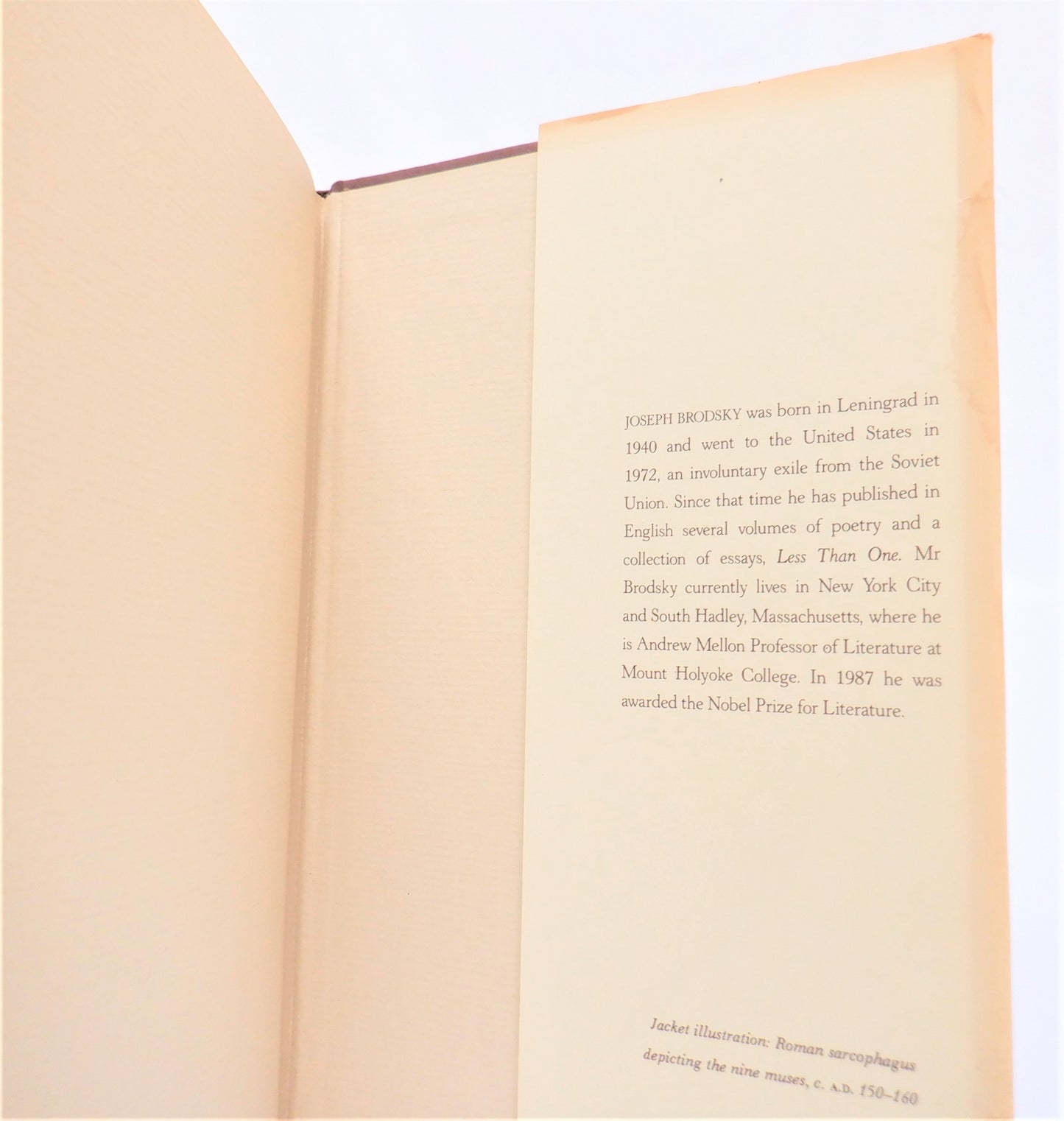 TO URANIA, SELECTED POEMS 1965-1985, by Joseph Brodsky, 1988
