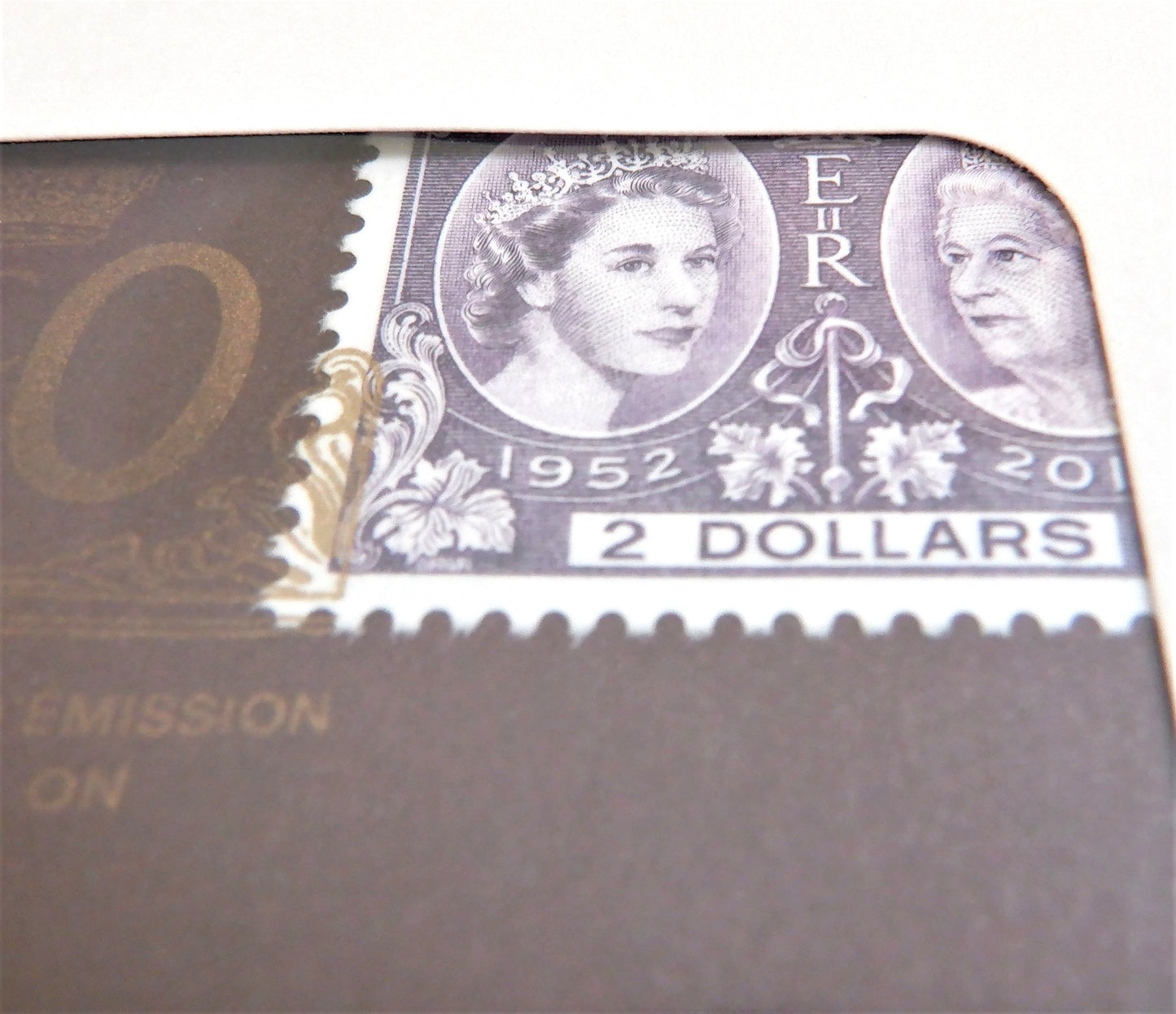 2012 Queen Elizabeth II Diamond Jubilee Limited Edition Canadian $2 STAMP AND .50 CENT SILVER-PLATED COIN SET
