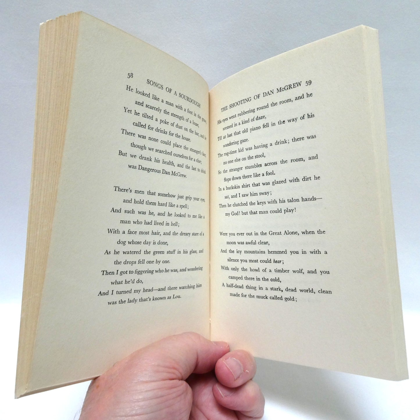 SONGS OF A SOURDOUGH, Poetry by Robert Service, 1962