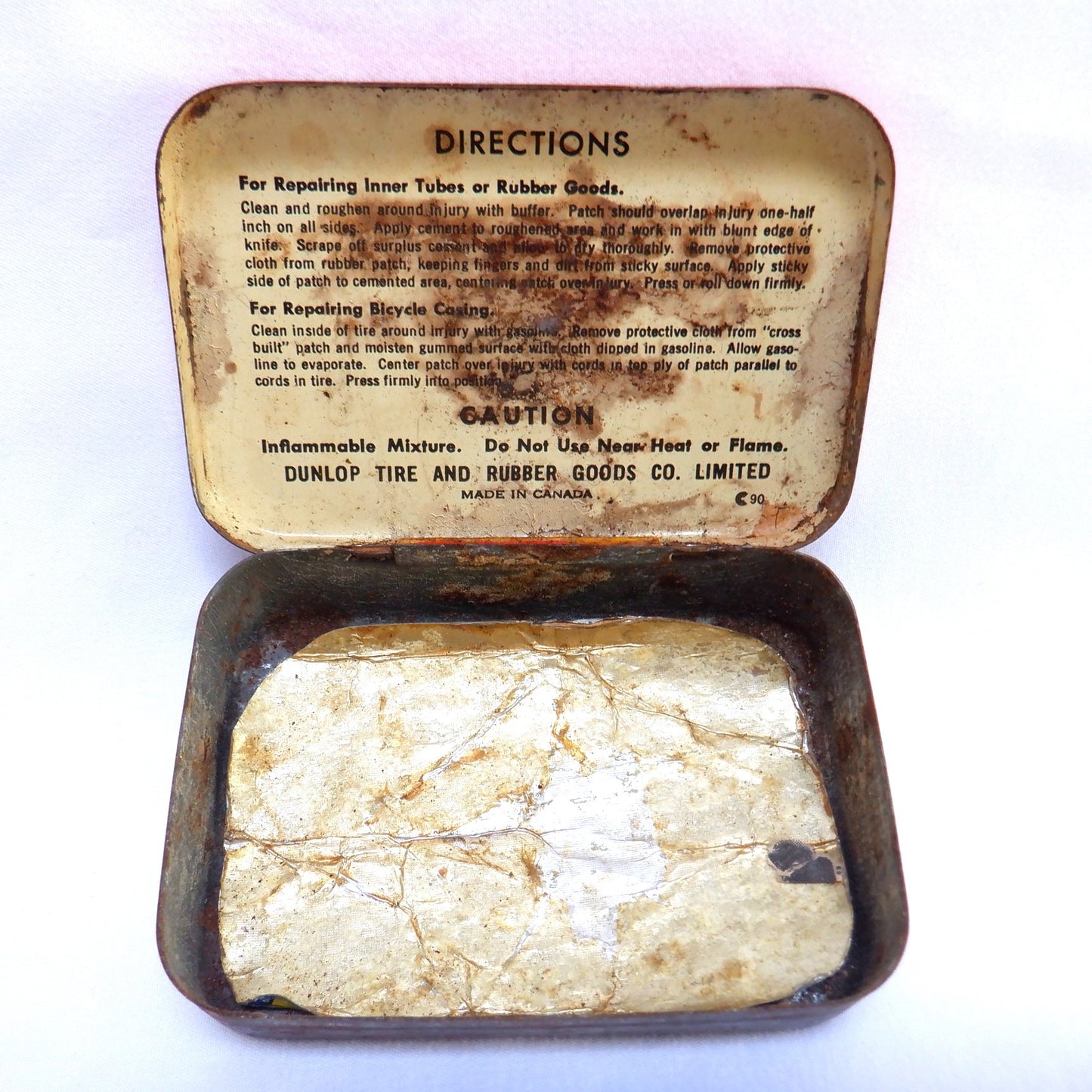 DUNLOP TIRES Vintage Bicycle Tire Repair Kit from CANADA