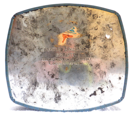A Famous Antique Biscuit Tin, by HUNTLEY & PALMERS: 'THE CRICKET MATCH TOSS'