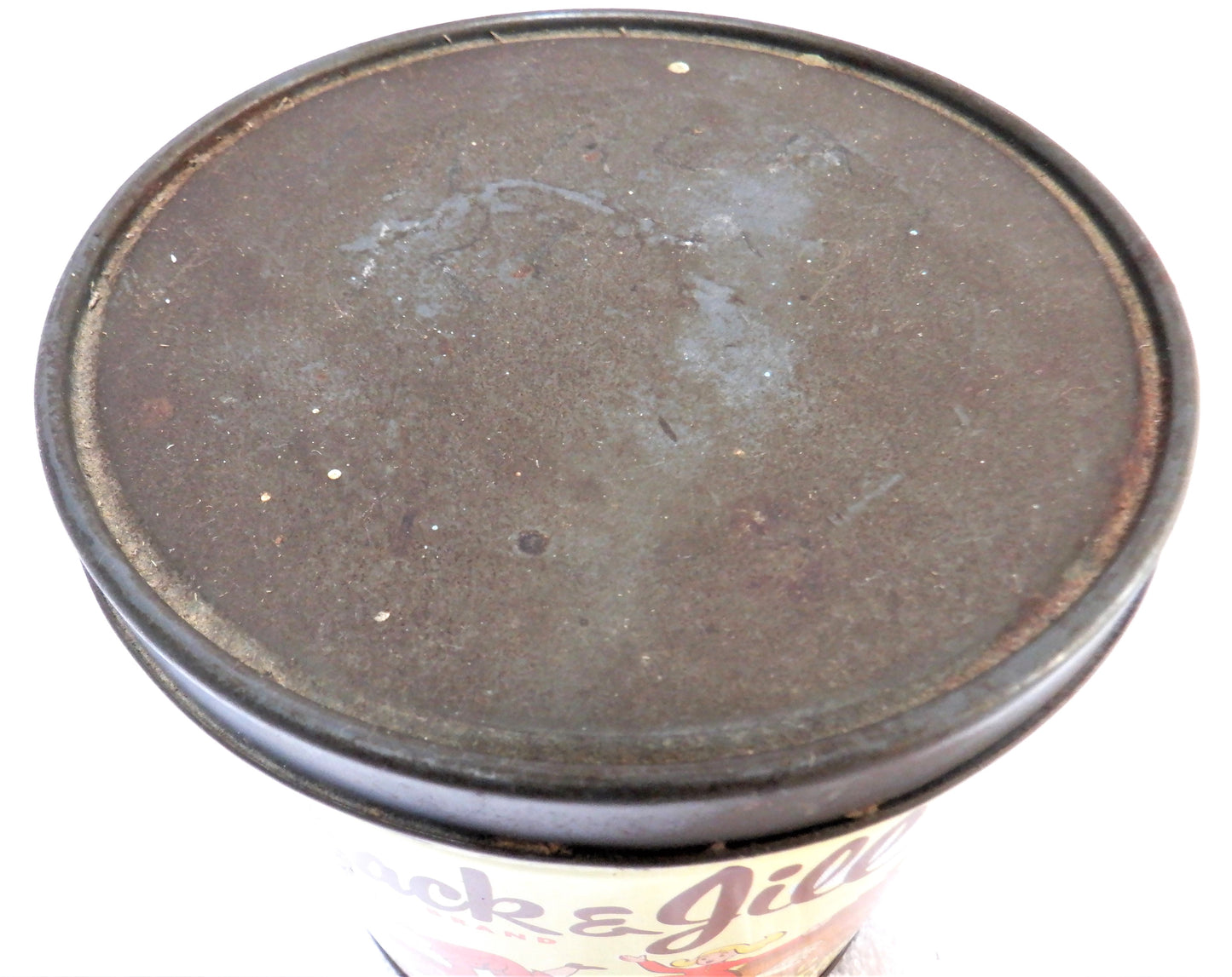 JACK & JILL PEANUT BUTTER, Vintage Mid-Century Tin Can Pail Made in CANADA