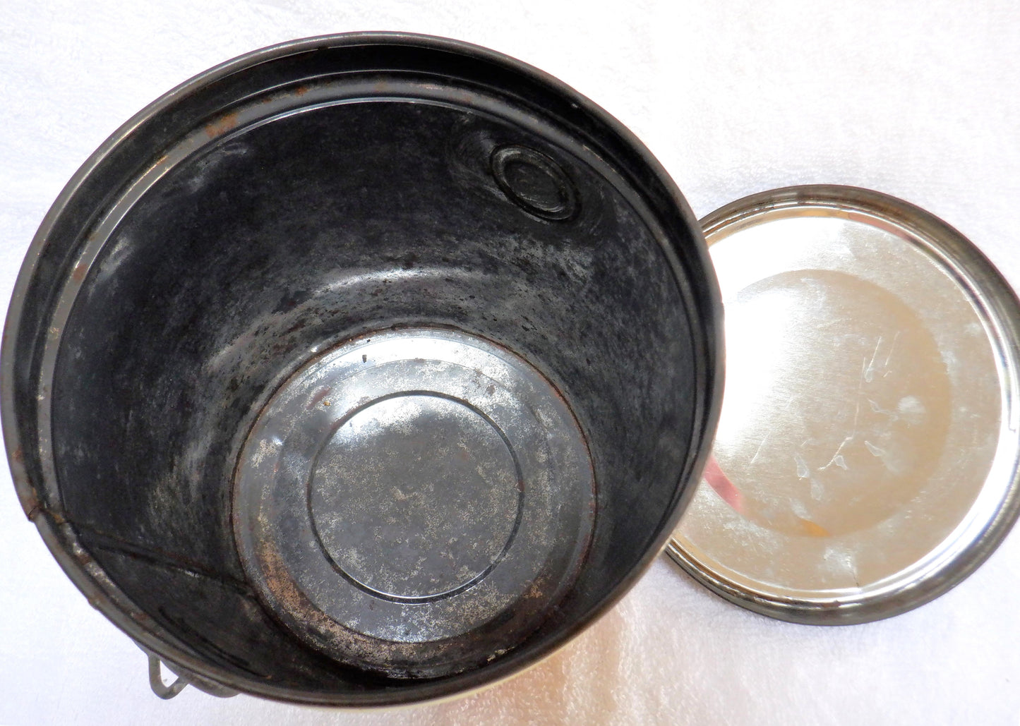 JACK & JILL PEANUT BUTTER, Vintage Mid-Century Tin Can Pail Made in CANADA