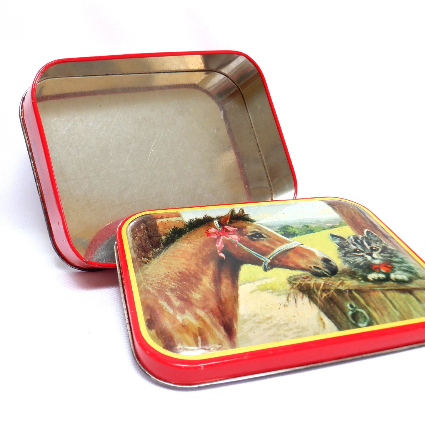 RILEY'S TOFFEE TIN, "Colt & Cat"