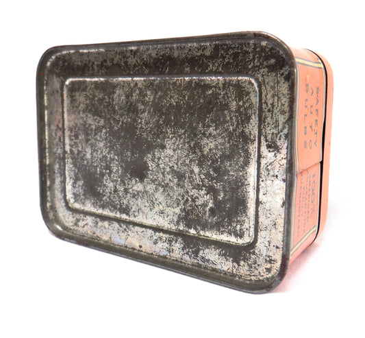 STOP! Keep Within The Law, SAFETY BULB BOX Vintage Tin Container