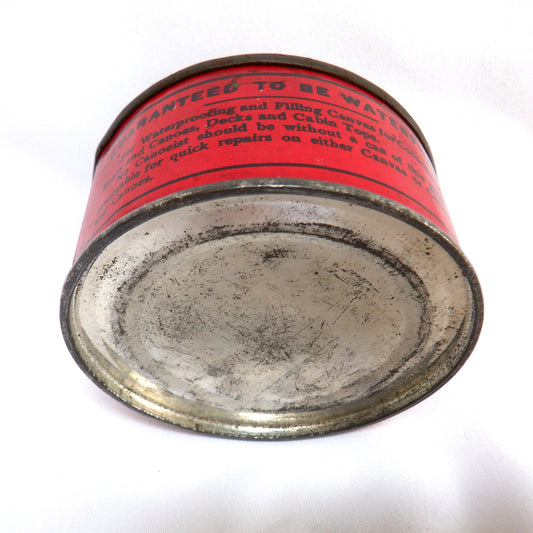Antique Tin Can by L.W. Ferdinand of Boston, Massachusetts: 'JEFFERY'S SPECIAL MARINE CANOE GLUE'